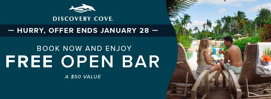 FREE Open Bar in&nbsp;Paradise!